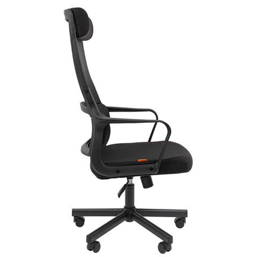 Кресло офисное Chairman CH 590, сетка/ткань, черное, ш/к 53304, 7134733