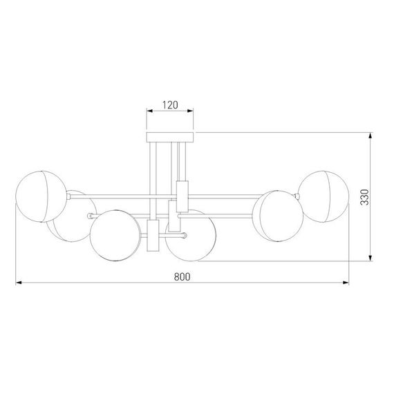 Потолочная люстра Eurosvet Nuvola 70129/6 хром
