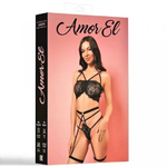 Комплект эротического белья Amor El с поясом и гартерами (M)