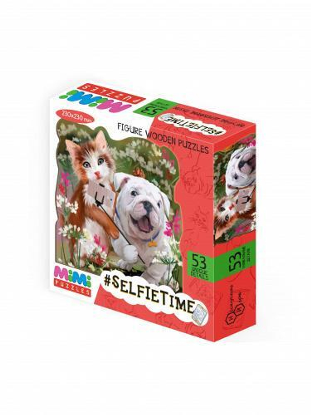 Пазл деревянный фигурный "#Selfietime" 53дет.