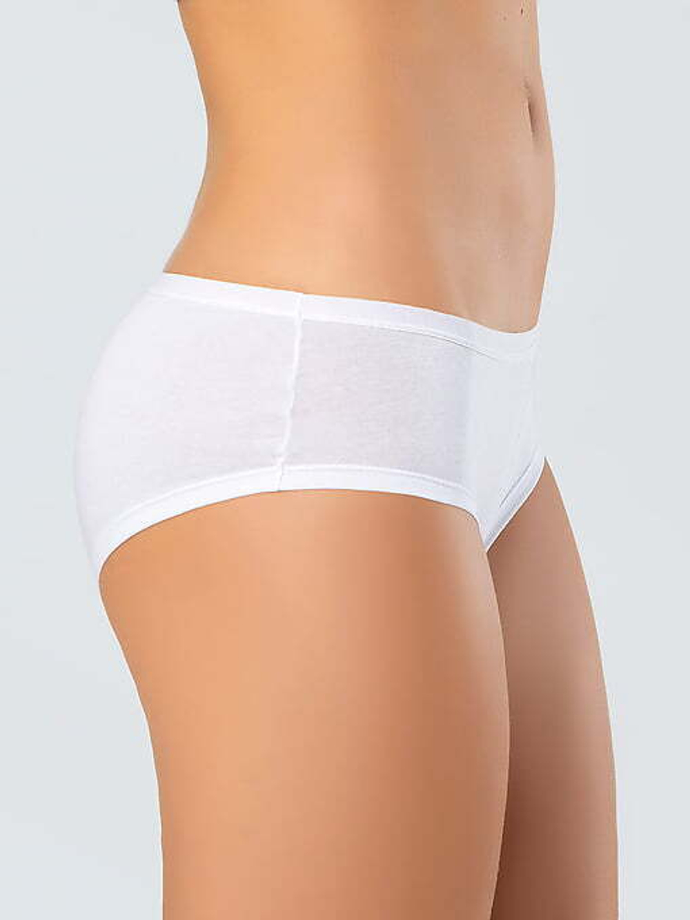 Трусы женские хипстеры набор из 2-х шт белый-белый