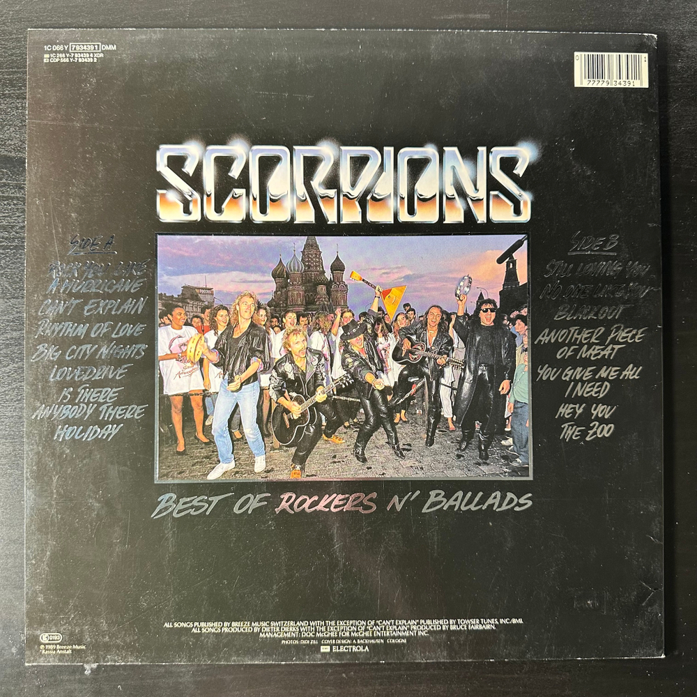 Scorpions ‎– Best Of Rockers N' Ballads (Германия 1989г.)