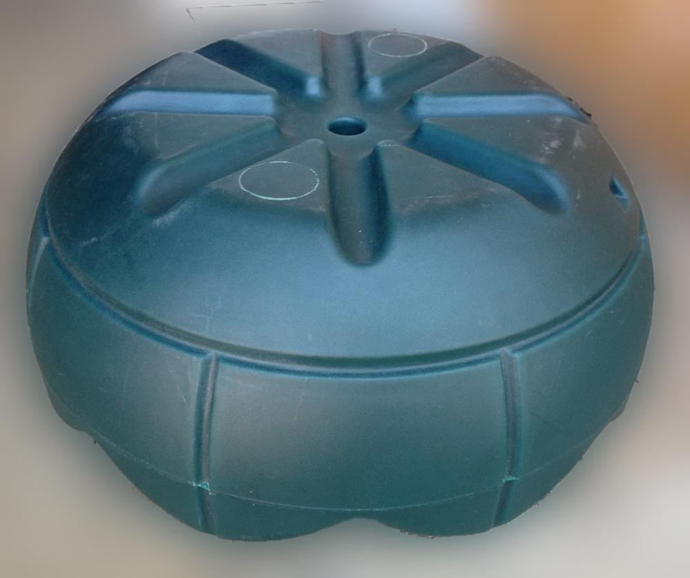 Вазон для цветов, термо-чаша 600, цвет зеленый