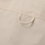 Куртка Ymkashix двухсторонняя Ride Puff бежевая / пыльно-синяя