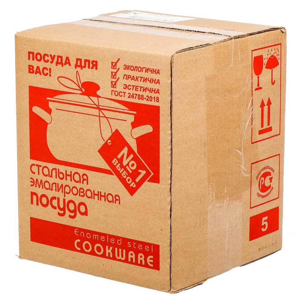 Набор посуды эмал сталь, 6 пр, Керчь, Черника-1, салат