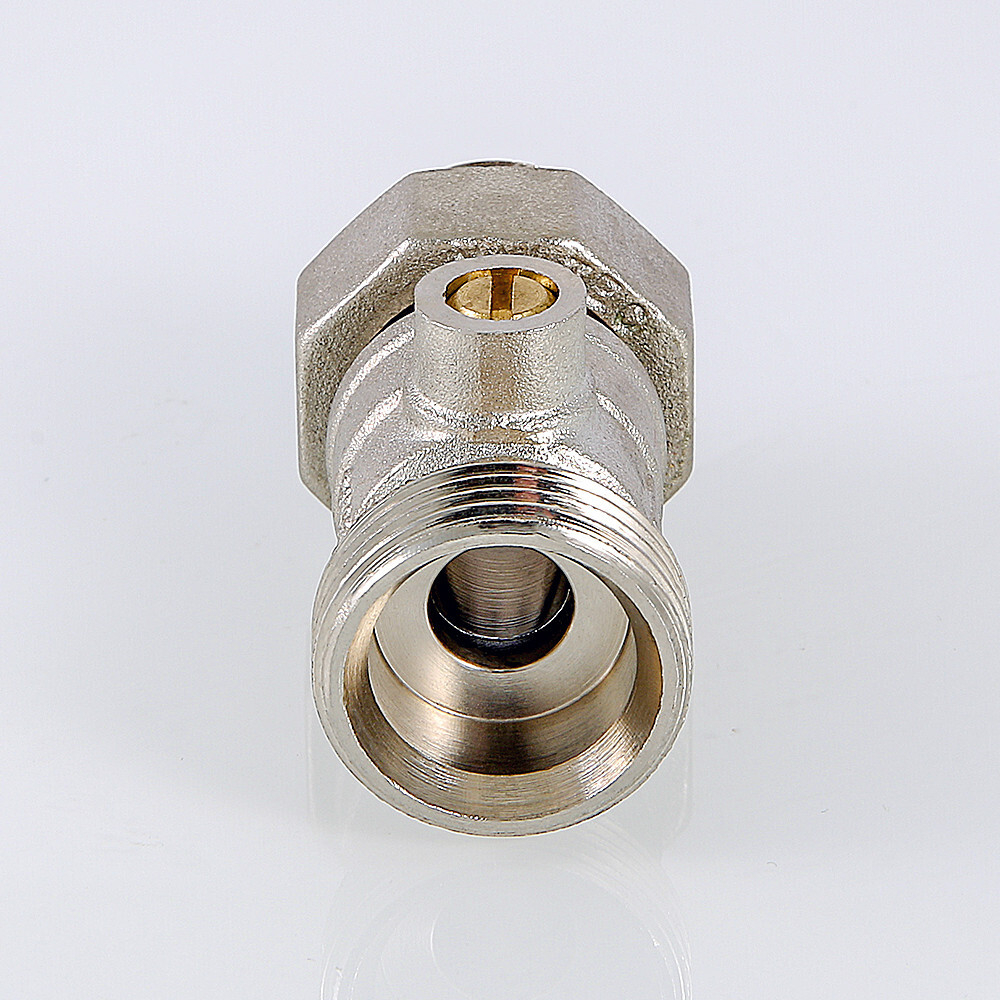 Кран для нижнего подключения радиатора 1/2" х 3/4" («евроконус»)