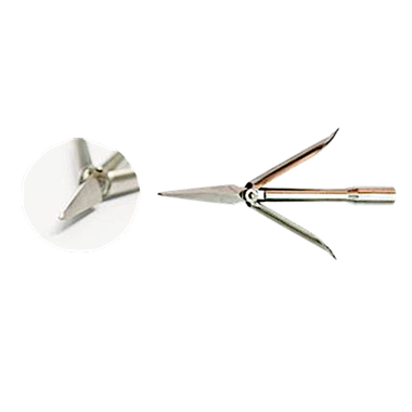 Наконечник 130мм Атака 3 Грани (2 лепестка) 40Х13 HRC 50-52