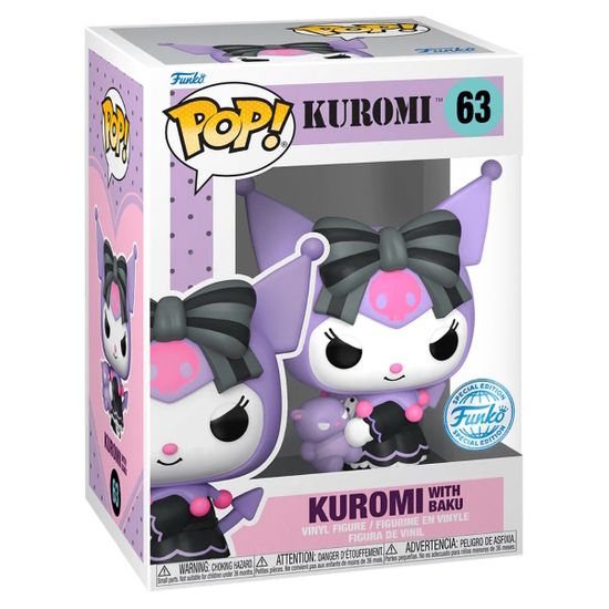 Фигурка Funko POP! Kuromi Kuromi with Baku (Exc) (63) 66430
