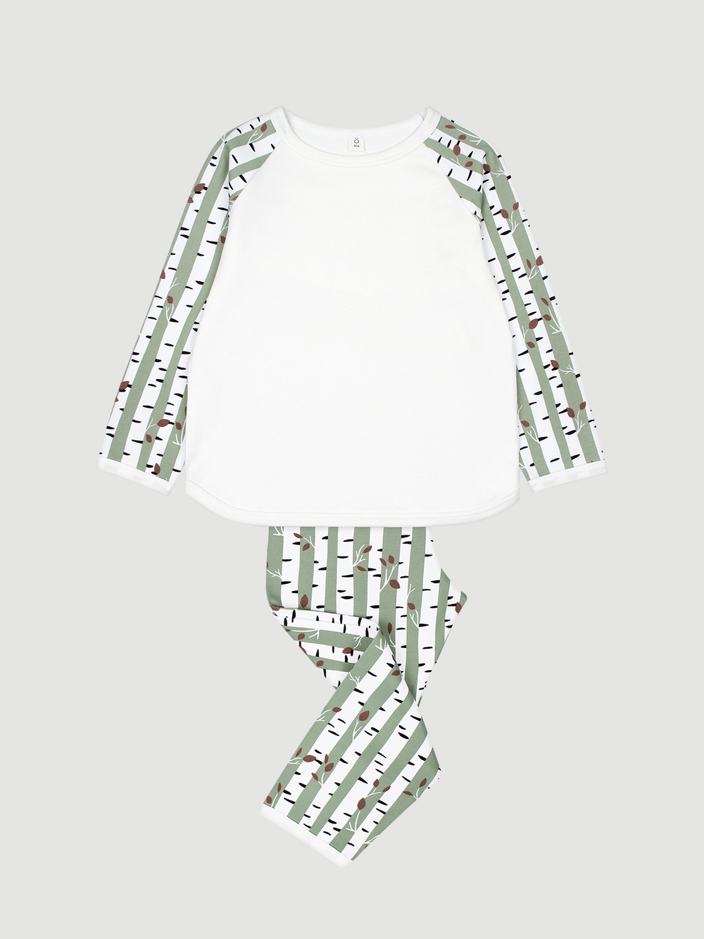 Пижама с длинным рукавом Mjölk Birch Trees, уценка