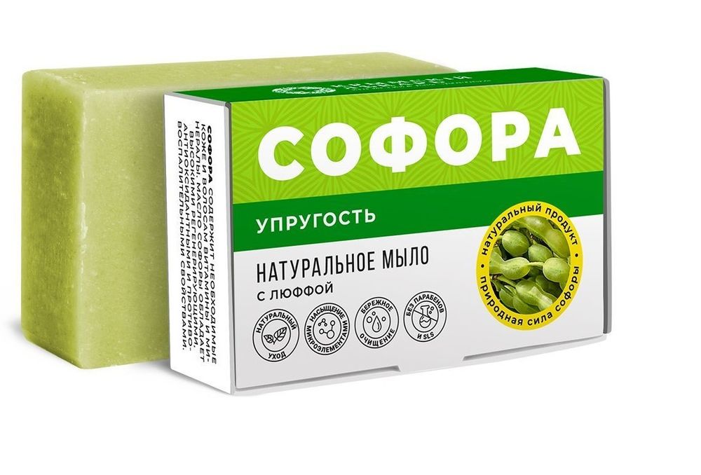 МЫЛО УПРУГОСТЬ С СОФОРОЙ И ЛЮФФОЙ, ТМ ДОМ ПРИРОДЫ