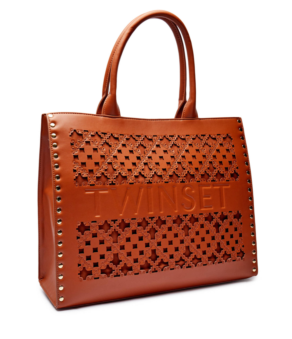 Сумка-шопер TWINSET - коричневый(242TB7370)