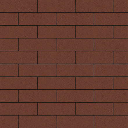 Тротуарная плитка ПРЯМОУГОЛЬНИК 300х100 мм - Стандарт Красный