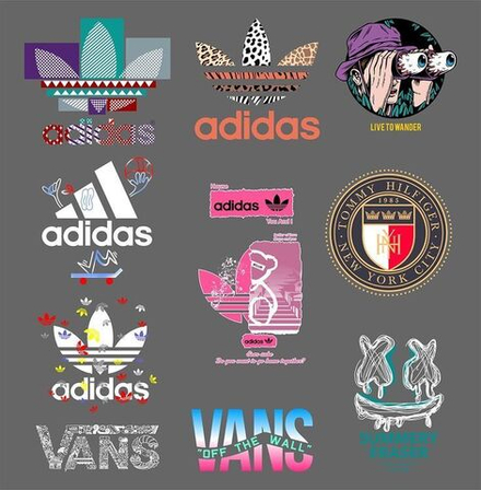 Набор наклеек ДТФ Бренды