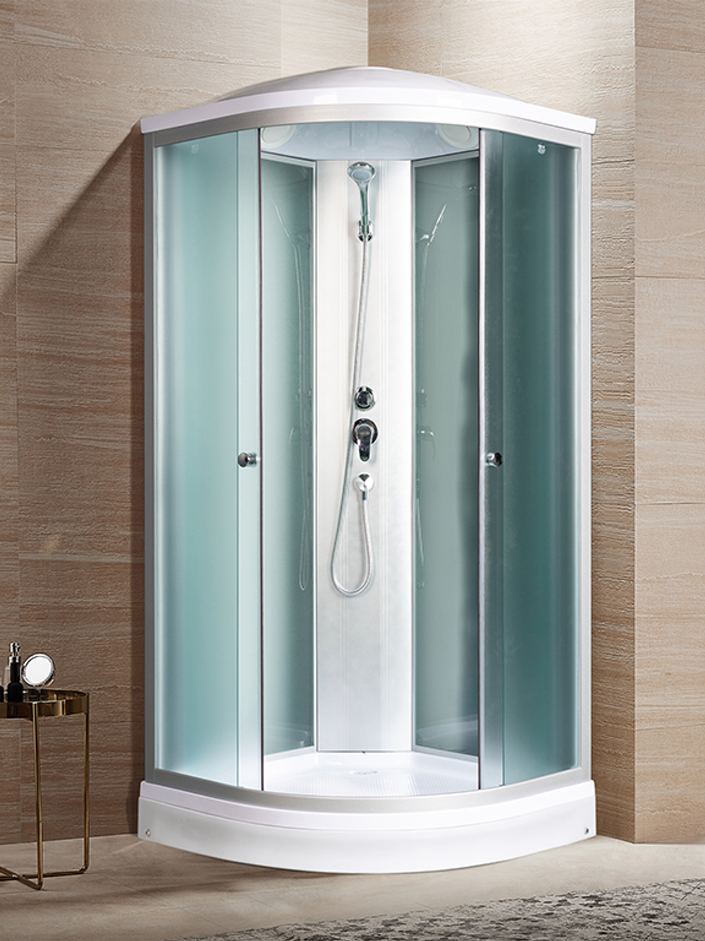 Душевая кабина RIVER NARA LIGHT 90/15 МТ 90x90x210 10000002912 Универсальная Четверть круга