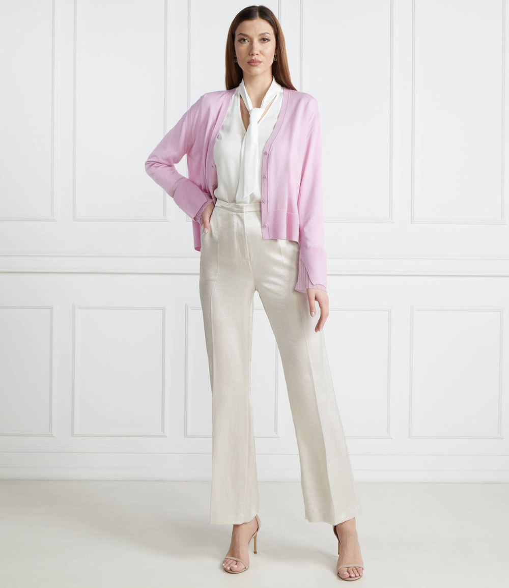 Хлопковый кардиган Marc Cain - лавандовый (WC 39.10 M73)