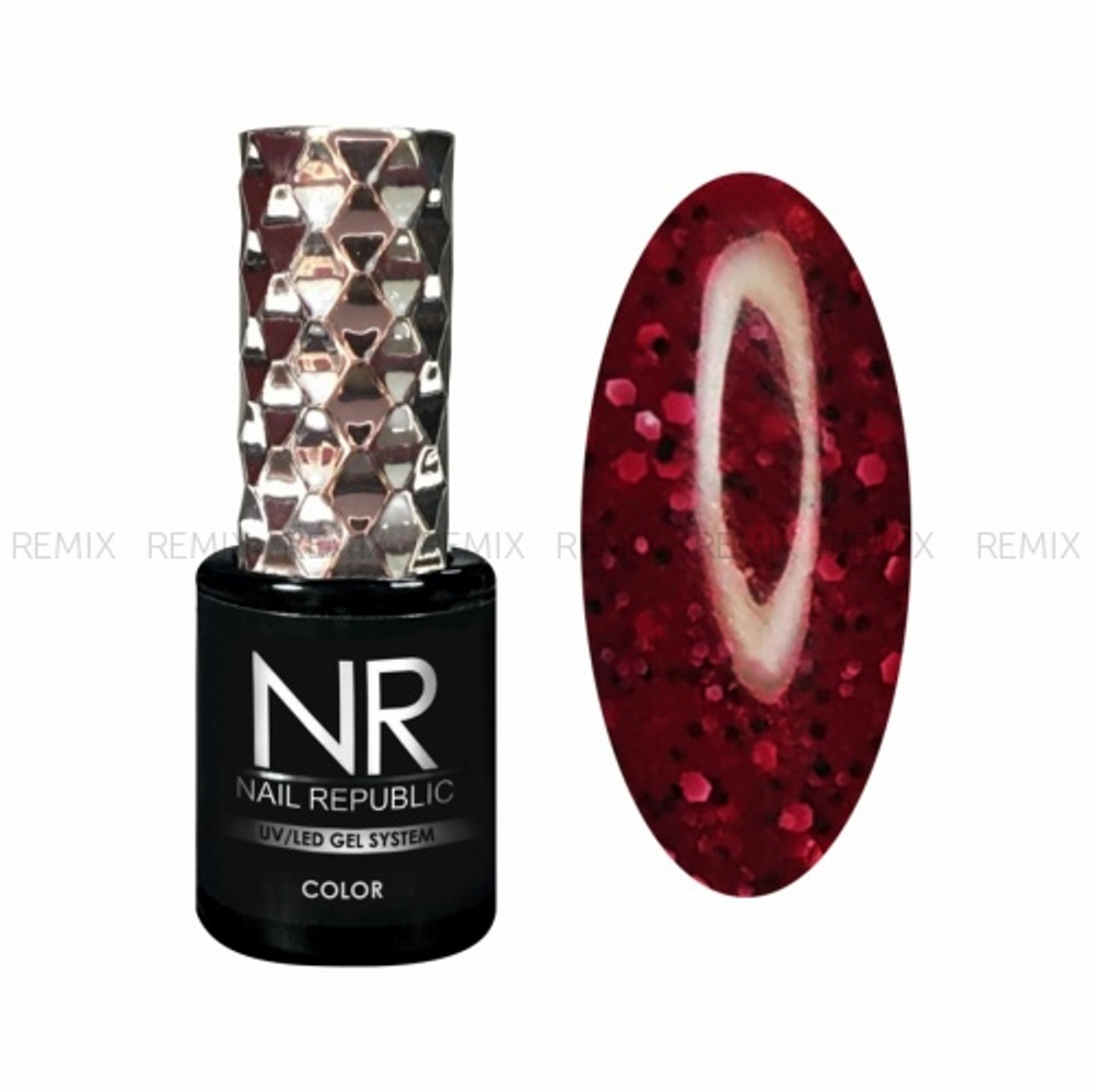 NR-708 Гель-лак Stone crumb, Жгучее сердце (10 мл)