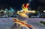 Уличная фигура "Снеговик Сноубордист"