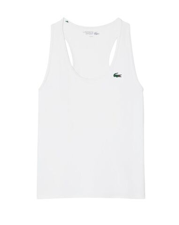 Женский топ теннисный Lacoste Sport Slim Fit Tank - white