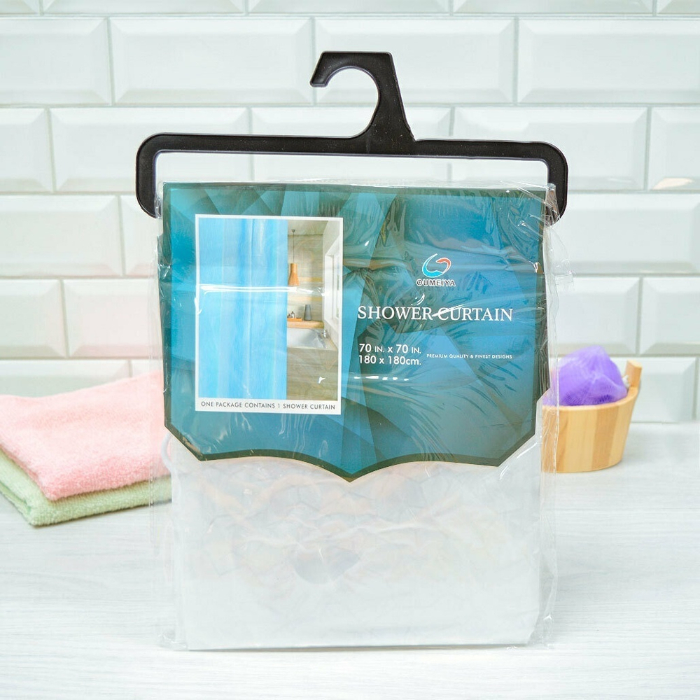 Штора для ванной 180*180см, PEVA