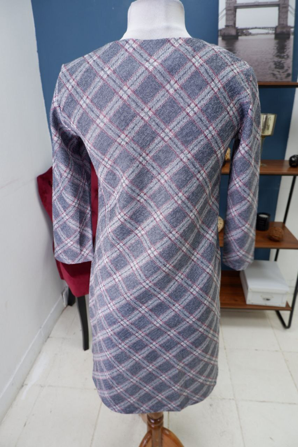 Платье Deniza в клетку 46 размер, новое