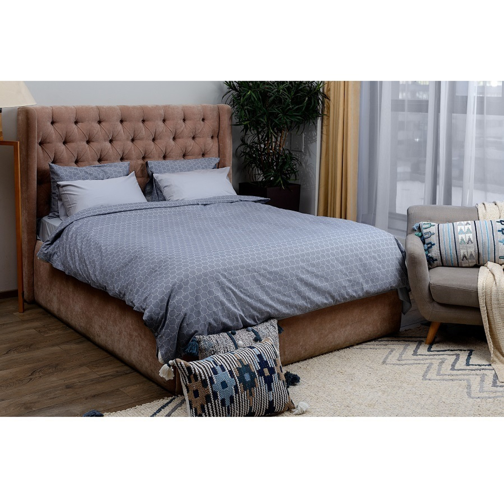 Пододеяльник жаккардовый с принтом Хвойный вальс russian north, 150х200 см