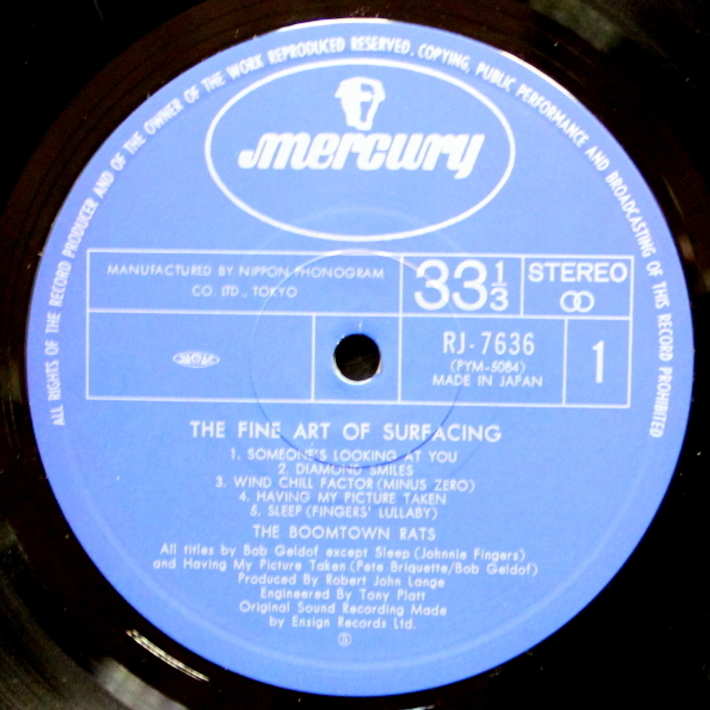 The Boomtown Rats / The Fine Art Of Surfacing (LP)