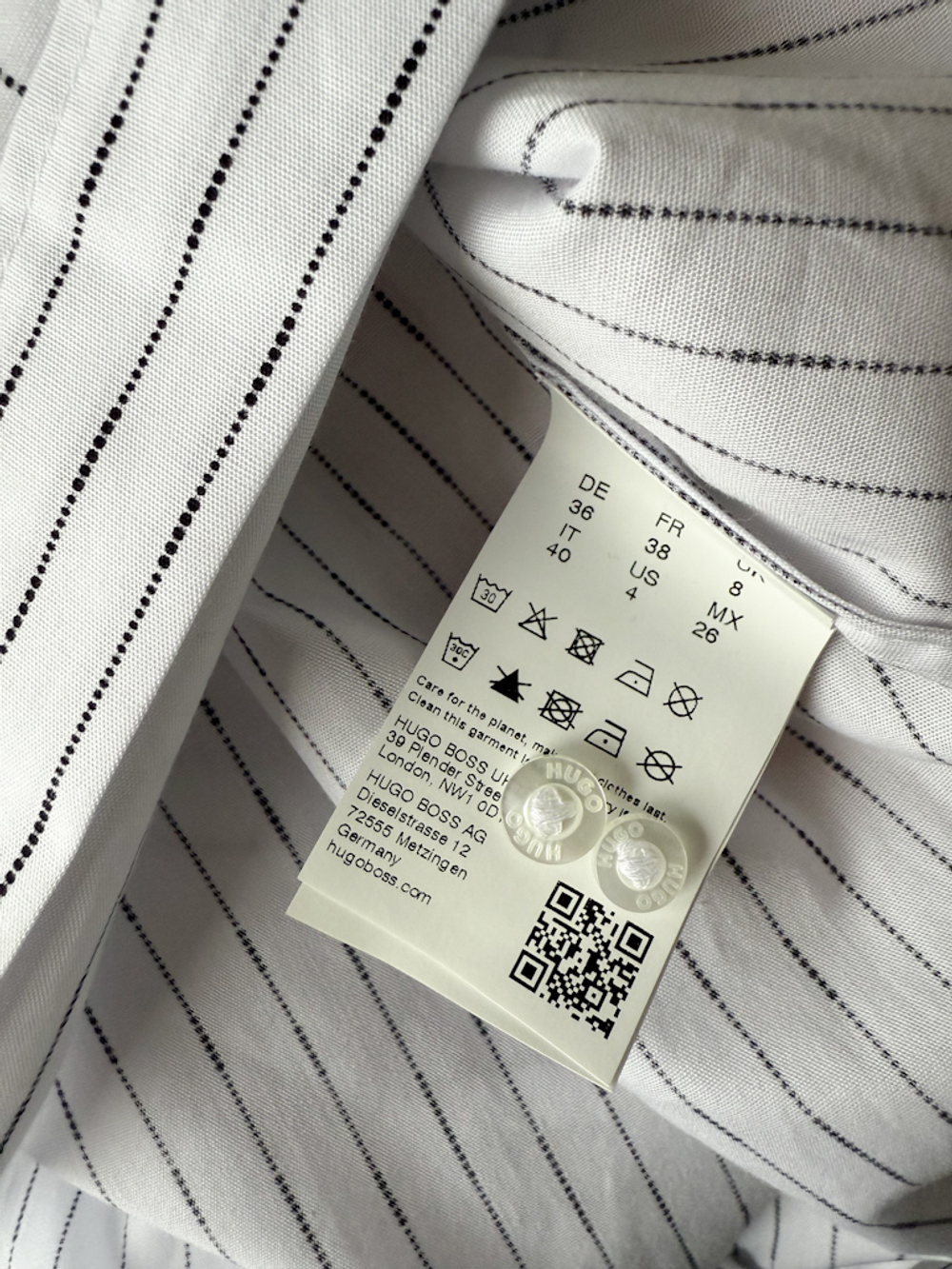 Хлопковая рубашка Hugo, S-M