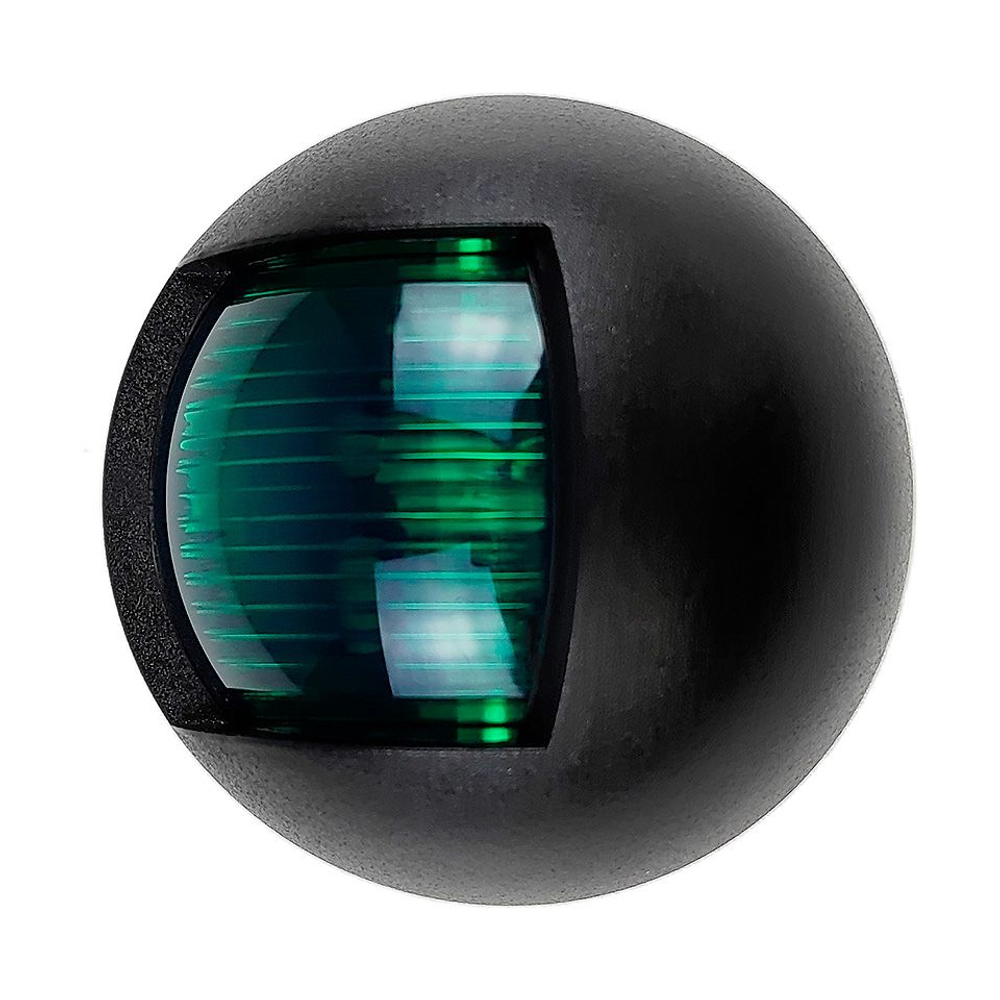 Огонь бортовой зеленый, 12В, 5 Вт, черный корпус (10269227)