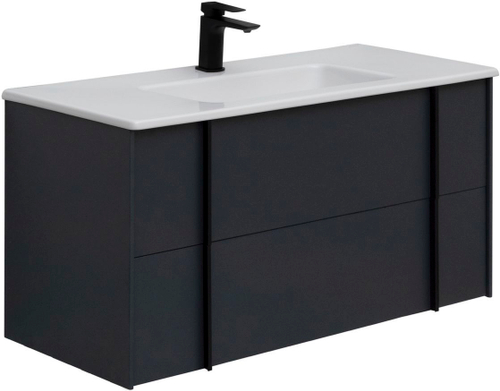 Тумба с раковиной Allen Brau Reality 100 см 1.32007.AM антрацит матовый