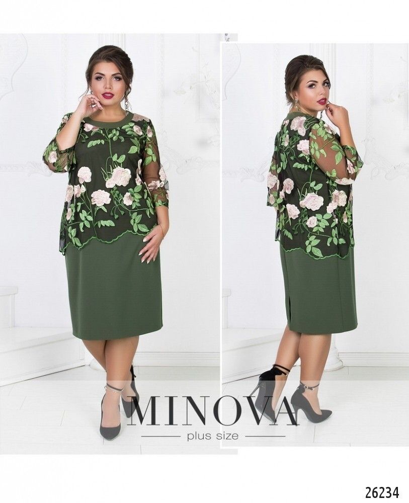 Платье 326-хаки Minova