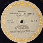 Бетховен - Квартет №9 "Разумовский", Квартет №11 "Серьезный" (Япония)