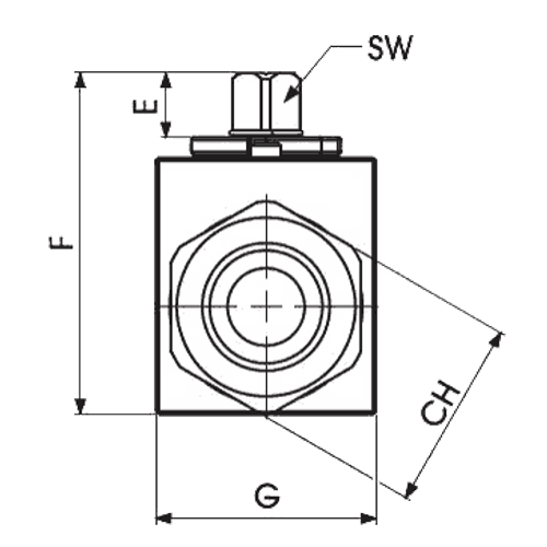 Кран 2-х ходовой шаровый BSP 3/4" DN20 P=420 с отверстиями для монтажа