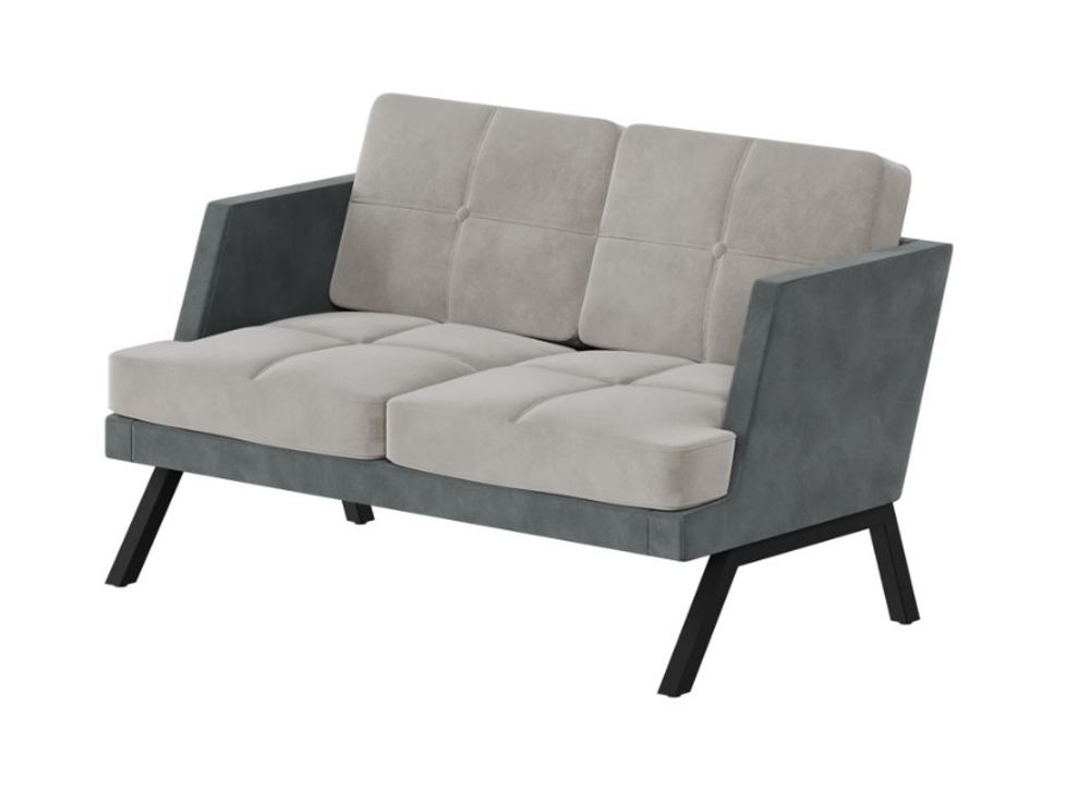 Диван двухместный с декором из пуговиц ALDB-02L АЛДО