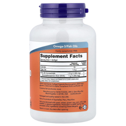 Now Foods DHA-1000 Fish Oil 90 Softgels , Омега 3 ДГК 1000