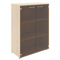 Шкаф со стеклянными дверьми и топом WMC 85.2  856х432х1184 WAVE