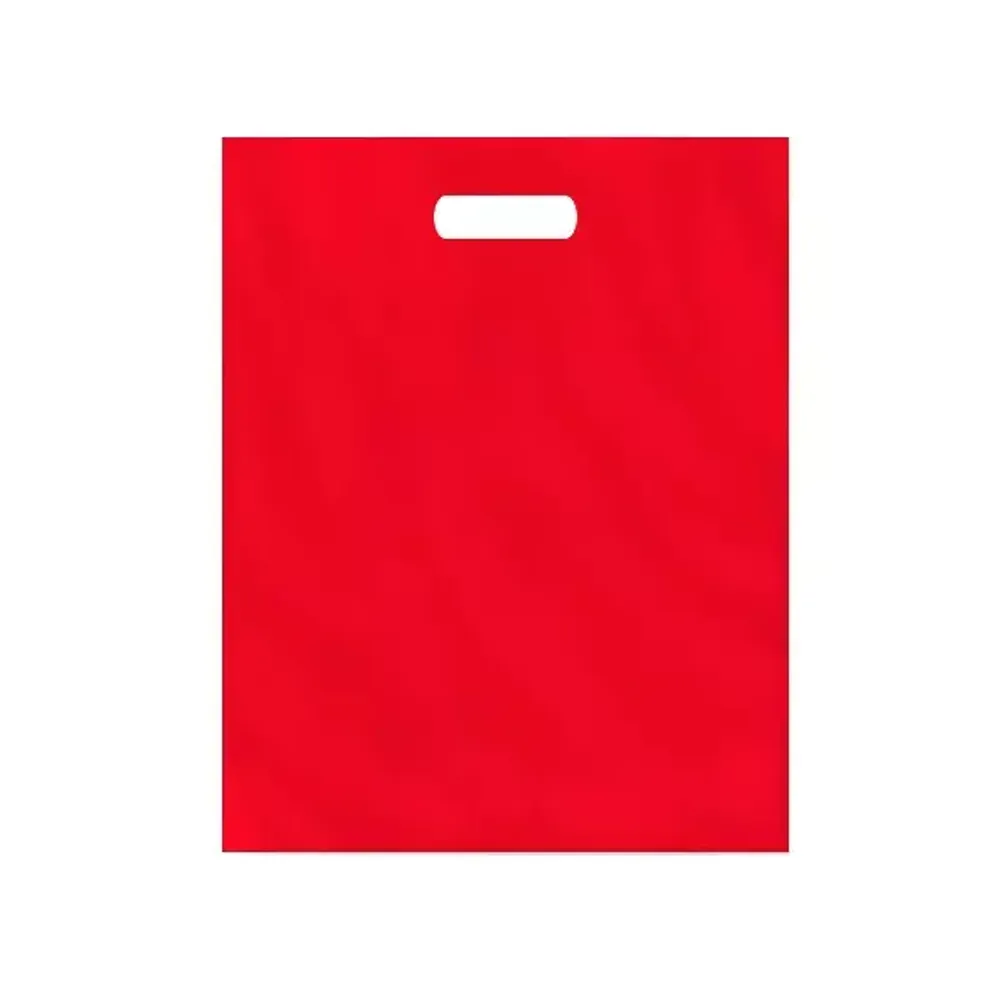 Красный полиэтиленовый пакет с вырубной ручкой 20*30, 80 мкм ZIP-ZIP.ru в наличии