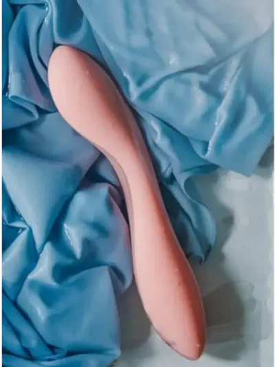 Коралловый вибратор Geyser с нагревом - 20,8 см.