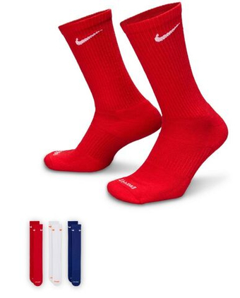 Теннисные носки Nike Everyday Plus Cushioned Training Crew 3P - multicolor