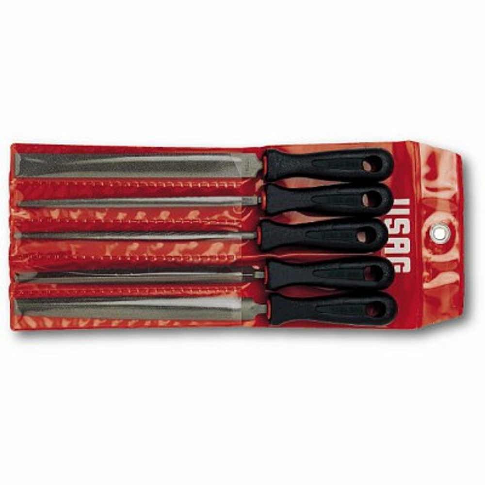 990 M2/SE5 Набор из пяти полуличных напильников в чехле, USAG (Италия)