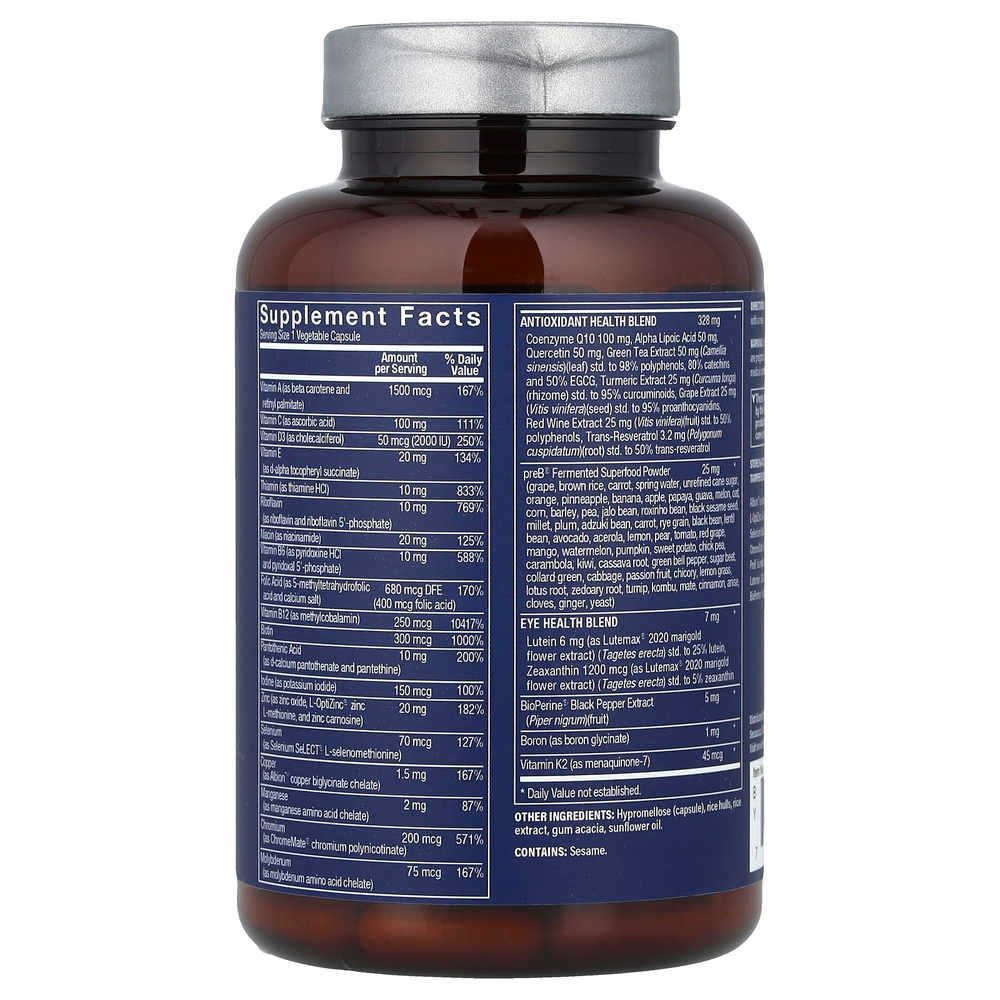 Vthrive, Bioactive Men's 50+ One Daily Multi, 60 растительных капсул