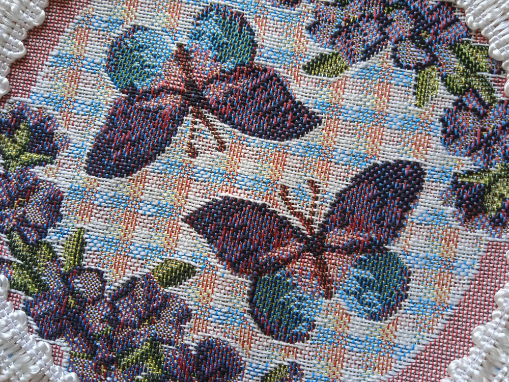 Набор гобеленовых салфеток Прованс (1 шт 30х40 + 6 шт D 15)