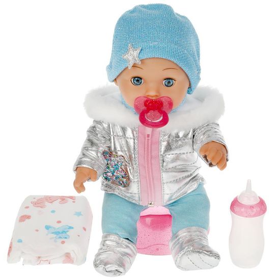 Пупс озвученный Анютка 30 см, пьет, писает, 4 акс КАРАПУЗ