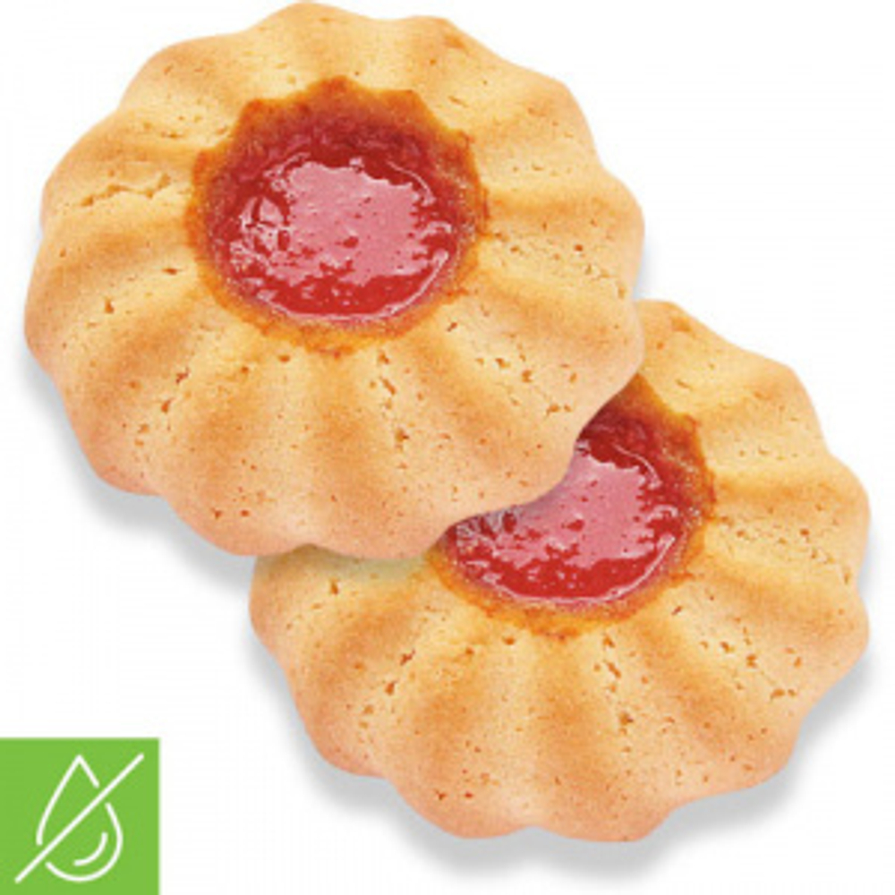 Печенье Курабье с малиновым джемом 3кг