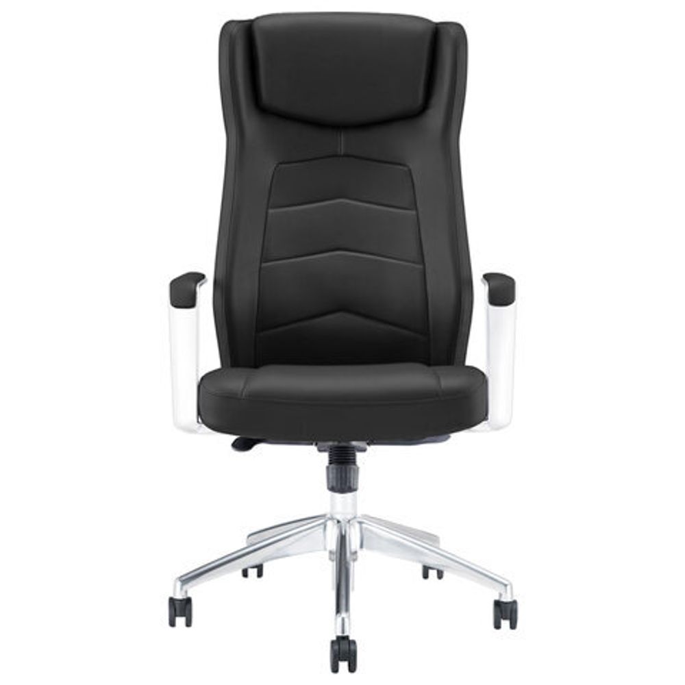 Кресло BRABIX PREMIUM "Viking EX-759", синхромеханизм, алюминий, натуральная кожа, черное, 532933