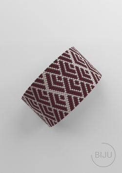 Схема PEYOTE, Схема браслета мозаичное плетение, узор из Miyuki Delica 11/0, файл PDF, №377