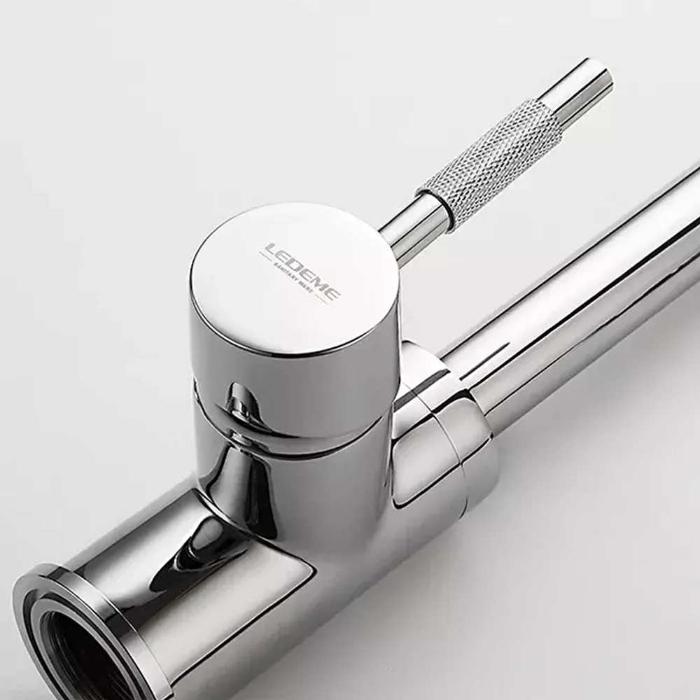 Смеситель для кухни с выходом для питьевой воды, переключатель на изливе (латунь) (1/10) L4155-3