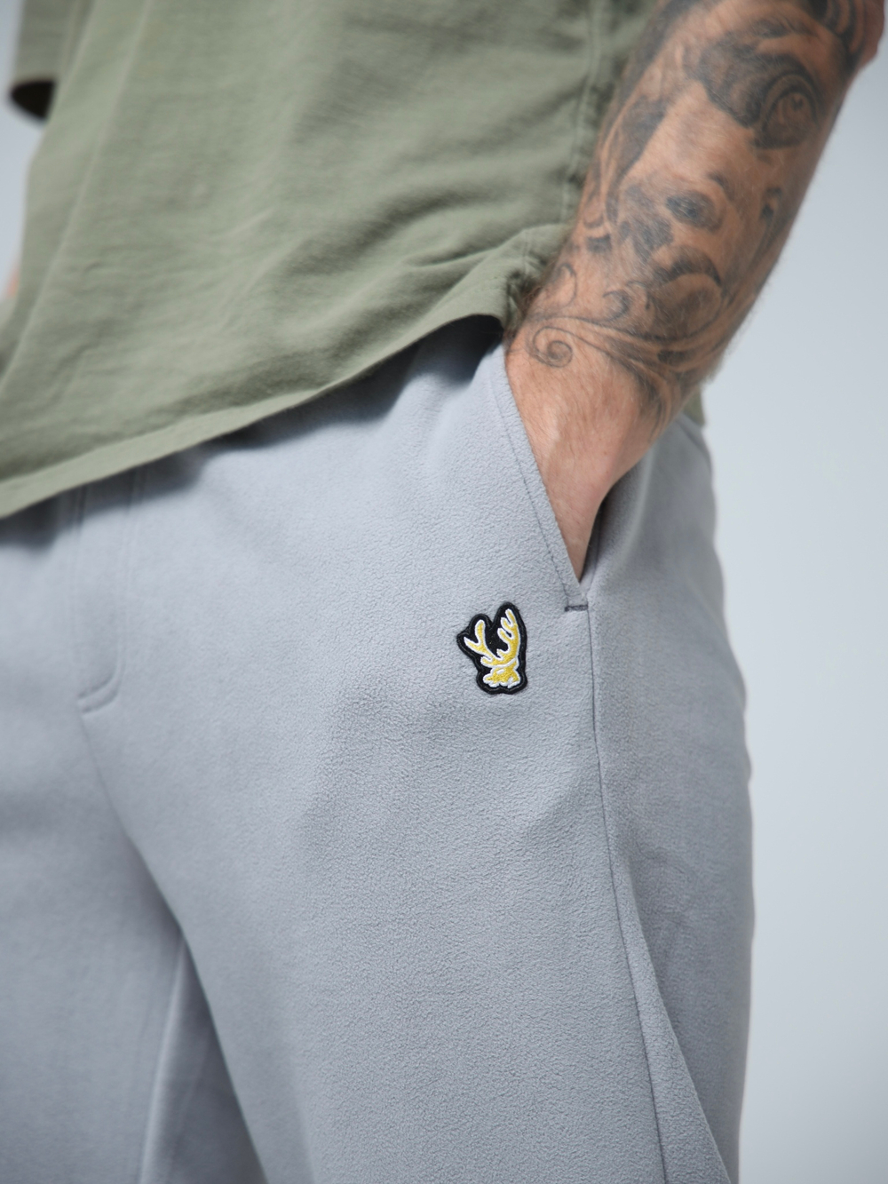 Брюки флисовые город горький серые