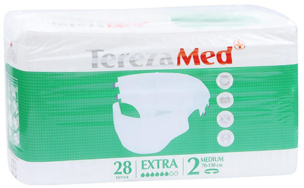 Подгузники для взрослых Tereza Med - р.M (70-130 см/28шт.)
