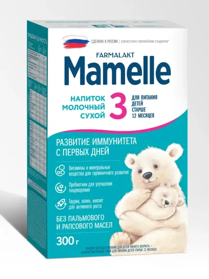 Смесь молочная Mamelle 3 300г с 12месяцев