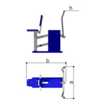 Уличный тренажер «Жим к груди» CO-3.1.64.01